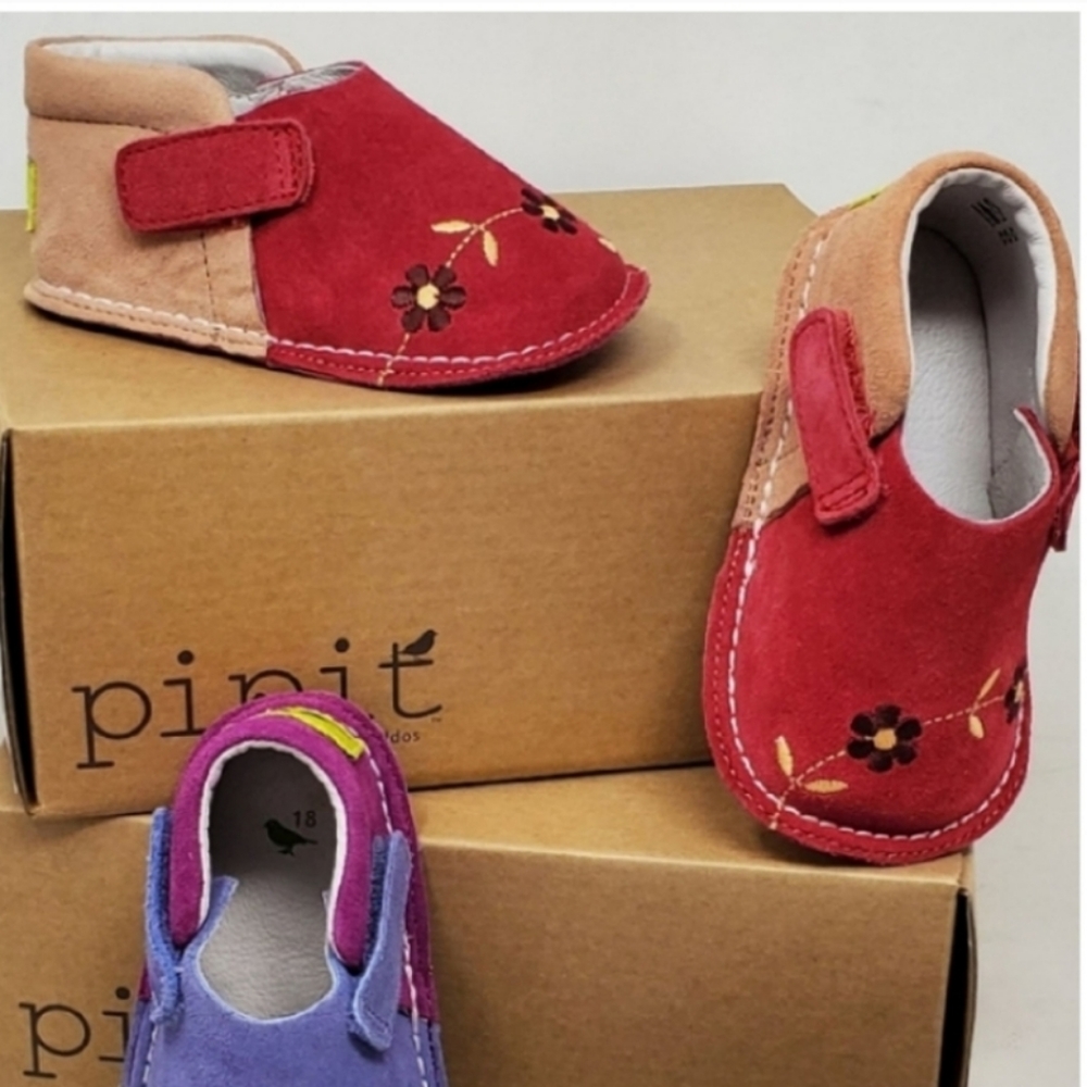 COPY - Pipit infant suede leather shoe pink